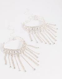 Silver Decorative Statement Anklet Pack - link has visual effect only