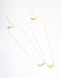 Gold Plated Angel Number '999' Layered Necklace - link has visual effect only