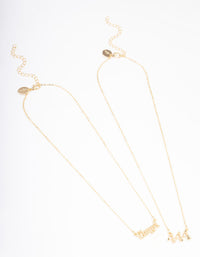 Gold Plated Angel Number '444' Layered Necklace - link has visual effect only