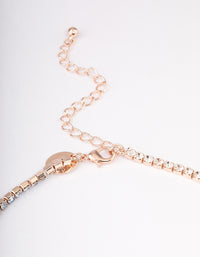 Rose Gold Layered Y-Shaped Necklace - link has visual effect only