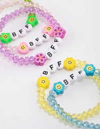 Kids Beaded BFF Stretch Bracelet 5-Pack - link has visual effect only