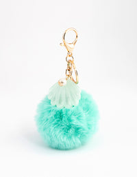 Kids Shell Pom Pom Key Ring - link has visual effect only