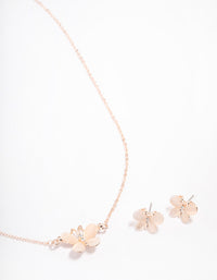 Rose Gold Cateye Butterfly Jewellery Set - link has visual effect only