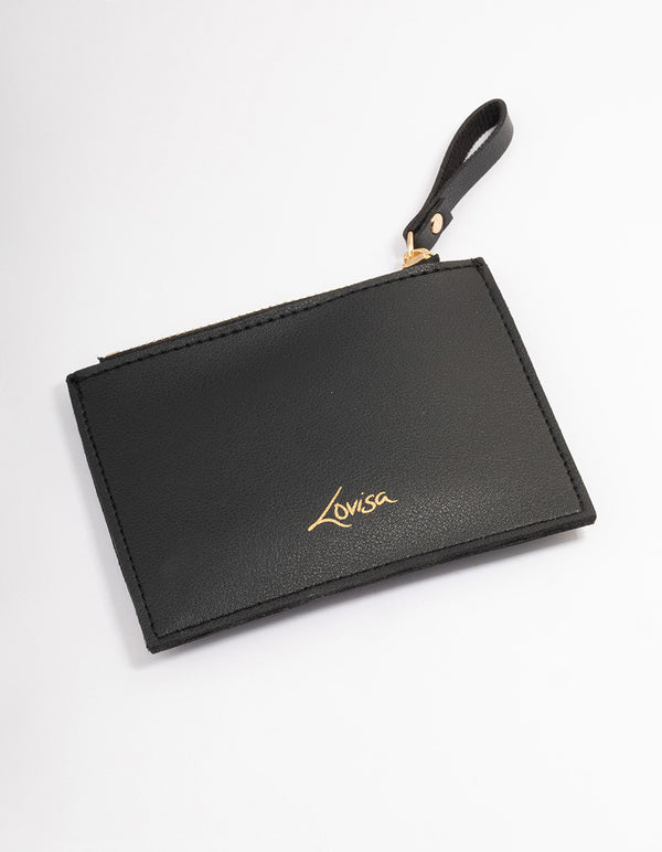 Black Rectangle Mini Wallet