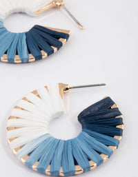 Gold Ombre Wrapped Hoop Earrings - link has visual effect only