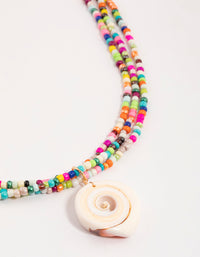 Gold Statement Shell Layered Necklace - link has visual effect only