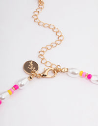 Gold Hibiscus Flower Choker - link has visual effect only