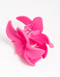 Plastic Fuchsia Tropical Flower Claw Clip - link has visual effect only