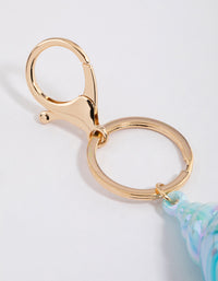 Gold Conch Shell Key Ring - link has visual effect only