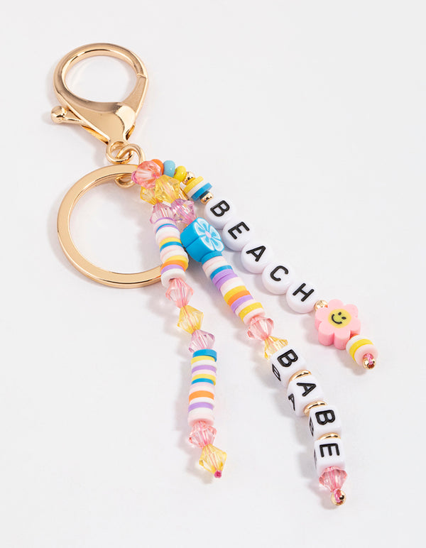 Gold Beach Babe Key Ring