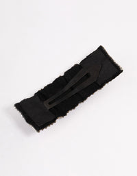 Fabric Diamante Barette Hair Clip - link has visual effect only