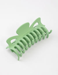 Acrylic Green Triangular Cut Out Claw Clip - link has visual effect only