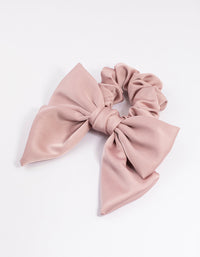 Fabric Relaxed Medium Satin Bow Scrunchie - link has visual effect only