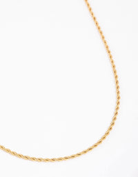 Gold Plated Surgical Steel Twisted Chain Necklace - link has visual effect only