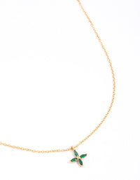 Gold Plated Surgical Steel Classic Clover Pendant Necklace - link has visual effect only