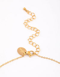 Gold Plated Surgical Steel Classic Clover Pendant Necklace - link has visual effect only