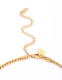 Gold Plated Surgical Steel Box Chain Necklace - link has visual effect only