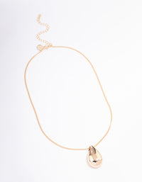 Gold Mini Pear Drop Pendant Necklace - Lovisa