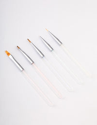 Mixed Metal Nail Brush Set 5-Pack - link has visual effect only