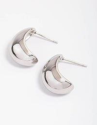 Stainless Steel Small Bubble Hoop Earrings - link has visual effect only