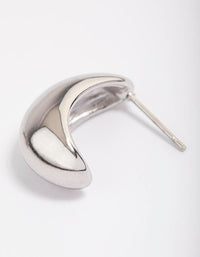 Stainless Steel Small Bubble Hoop Earrings - link has visual effect only