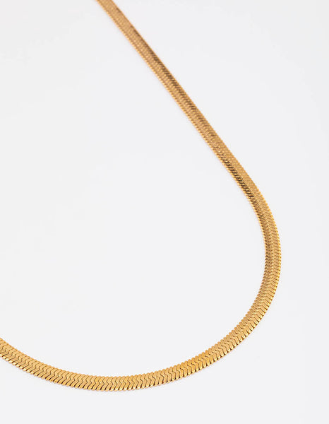Gold Thick Snake Chain Necklace - Lovisa
