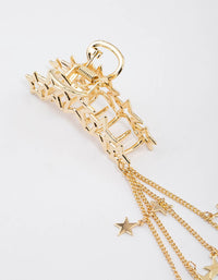 Gold Shooting Star Hair Claw Clip - link has visual effect only