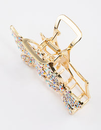 Gold Bling Butterfly Hair Claw Clip - link has visual effect only