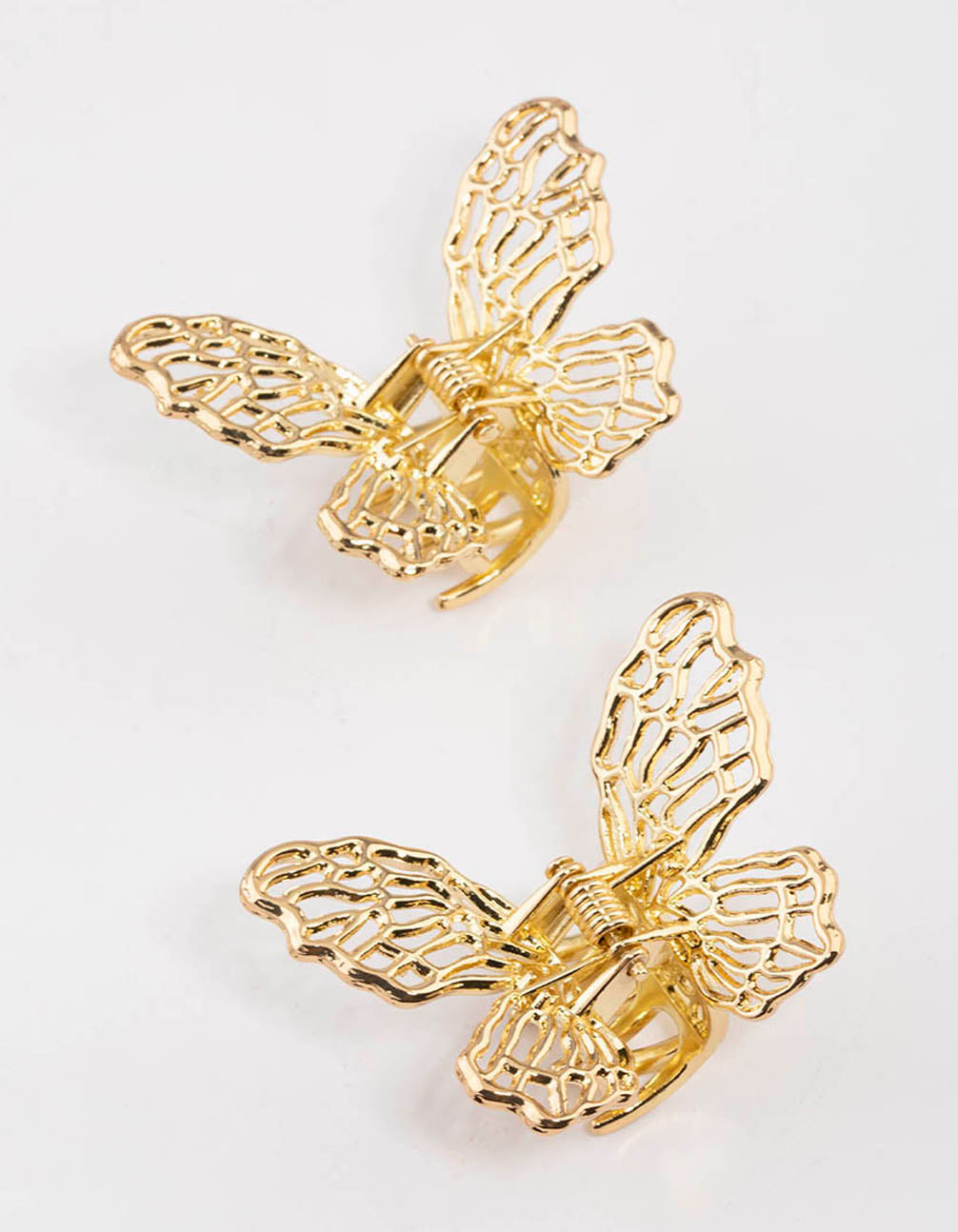Gold Snap Clip Set  Lace Butterfly – Ny and Lu