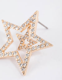 Gold Layered Star Earrings - link has visual effect only