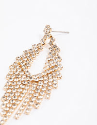 Gold Cup Chain Cascade Earrings - link has visual effect only