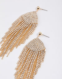 Gold Waterfall Chain Earrings - link has visual effect only