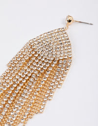 Gold Waterfall Chain Earrings - link has visual effect only