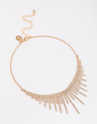 Gold V-Shape Cup Chain Choker - link has visual effect only