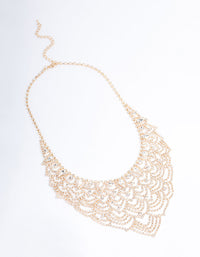 Gold Lattice Cup Chain Necklace - link has visual effect only