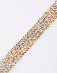 Gold Ultra Bling Cup Chain Bracelet - link has visual effect only