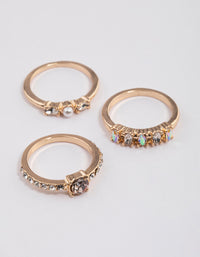 Rose Gold Marquise Ring Pack - link has visual effect only