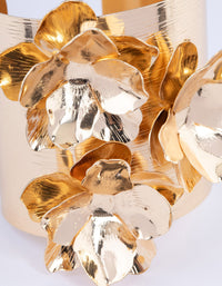 Gold Statement Flower Cuff - link has visual effect only