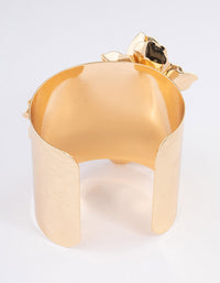 Gold Statement Flower Cuff - link has visual effect only