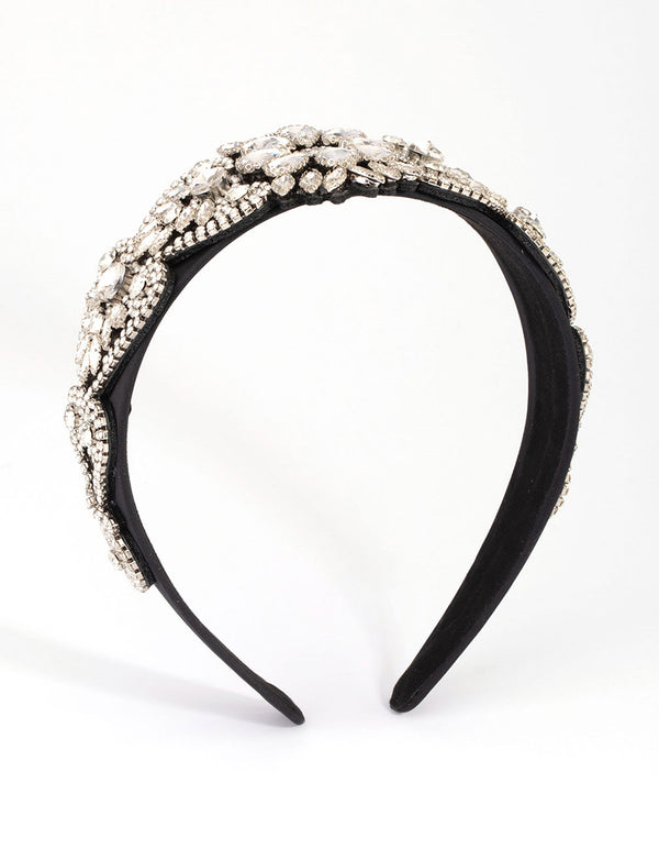 Mixed Floral Diamante Headband