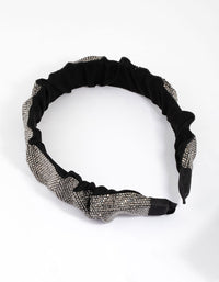 Mixed Ruched Diamante Headband - link has visual effect only