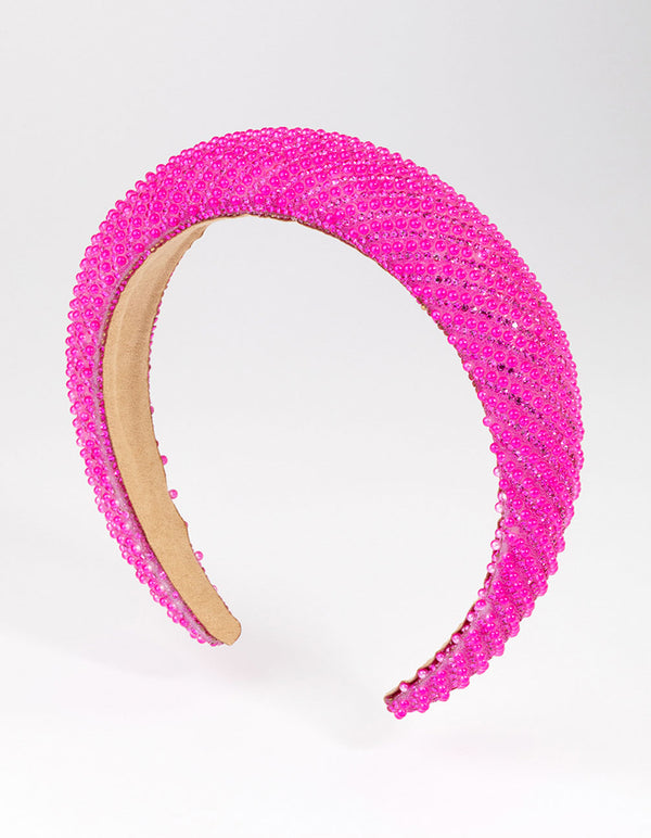 Mixed Diagonal Diamante Headband