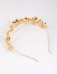 Gold Large Flower Headband - link has visual effect only