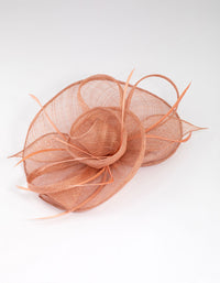 Blush Rosette Petal Fascinator - link has visual effect only