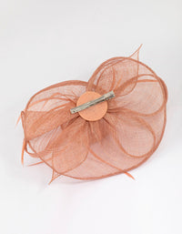 Blush Rosette Petal Fascinator - link has visual effect only