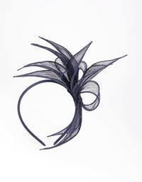 Sinamay Flower Leaf Fascinator - link has visual effect only