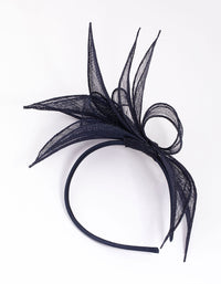 Sinamay Flower Leaf Fascinator - link has visual effect only