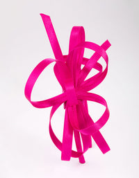 Pink Fabric Stone Ribbon Fascinator - link has visual effect only