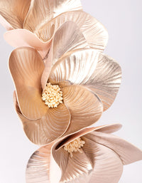 Faux Leather Large Petal Fascinator - link has visual effect only