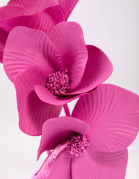 Pink Faux Leather Large Petal Fascinator - link has visual effect only